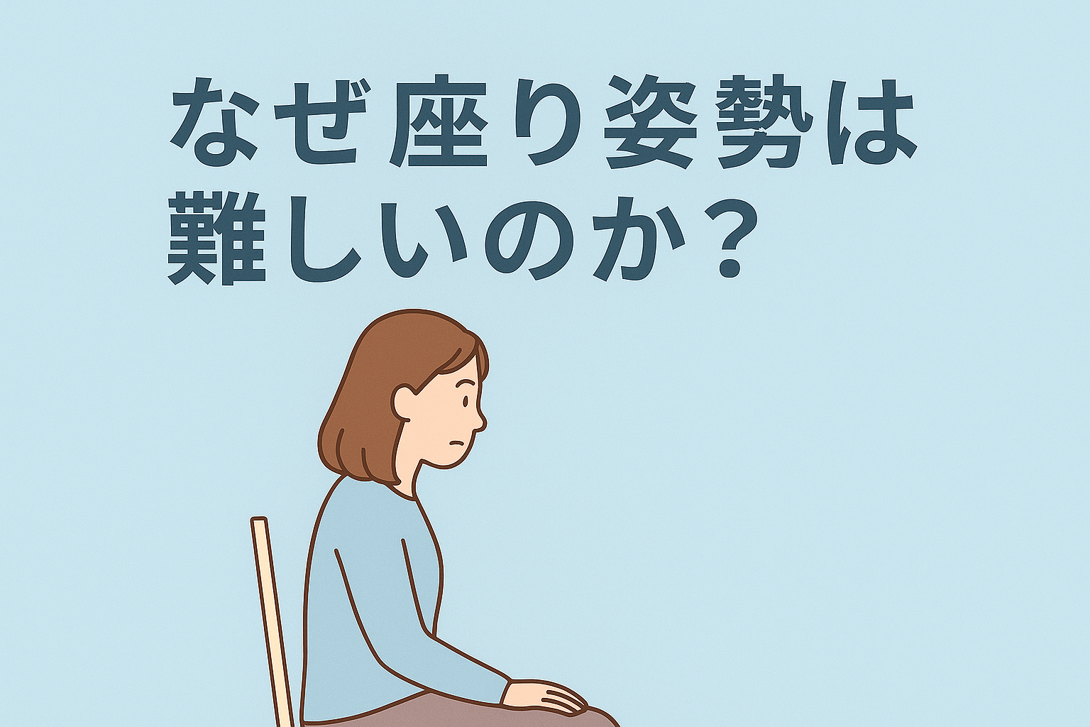 なぜ座ってる時の姿勢は難しいのか？