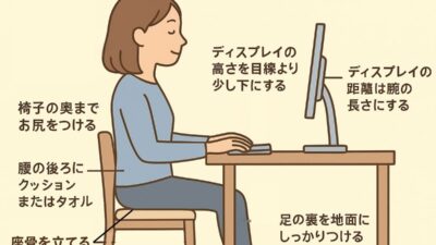 デスクワーク時のおすすめの設定